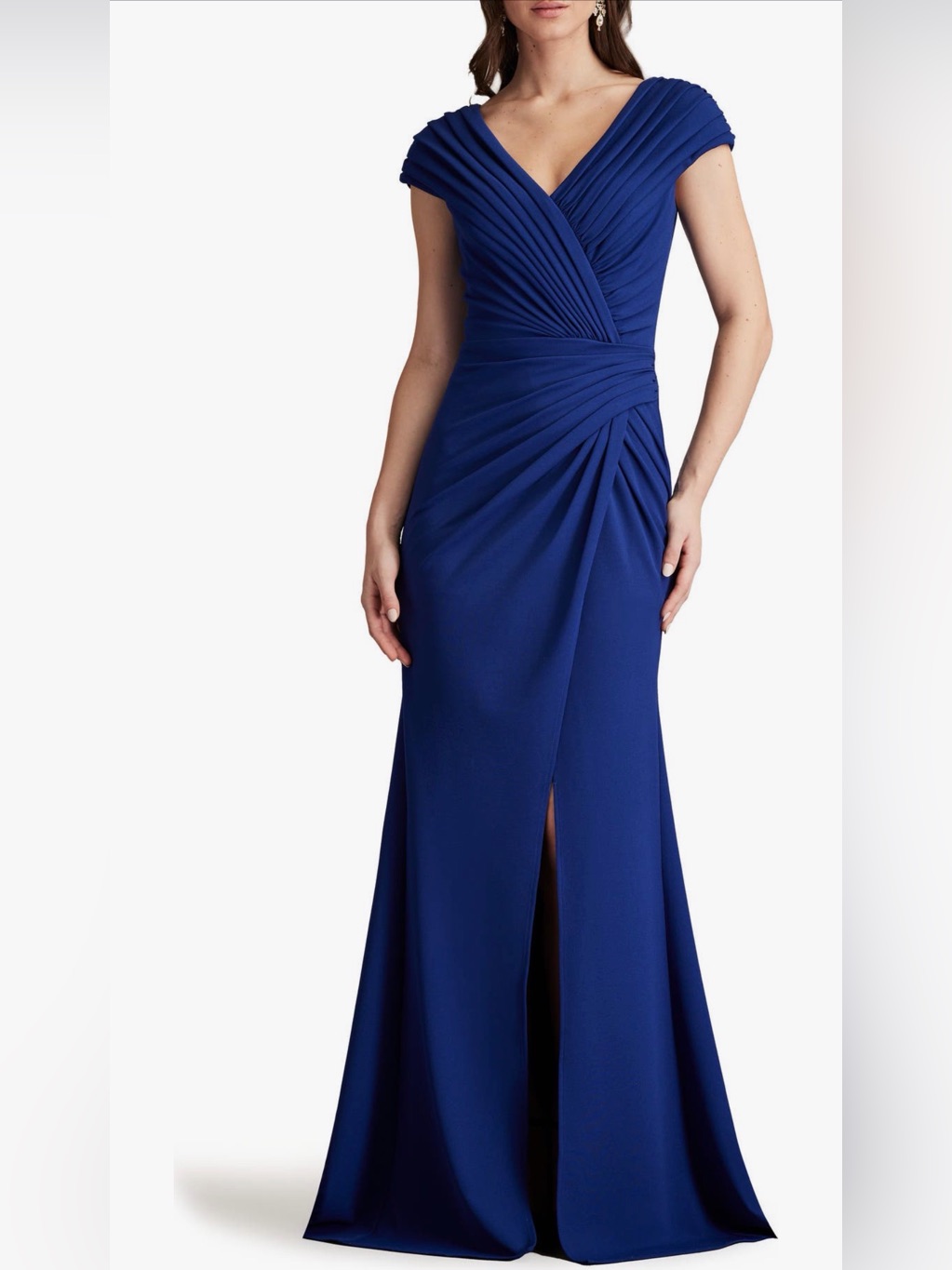 Tadashi Shoji Trumpet Maxi Gown Dress Size Large